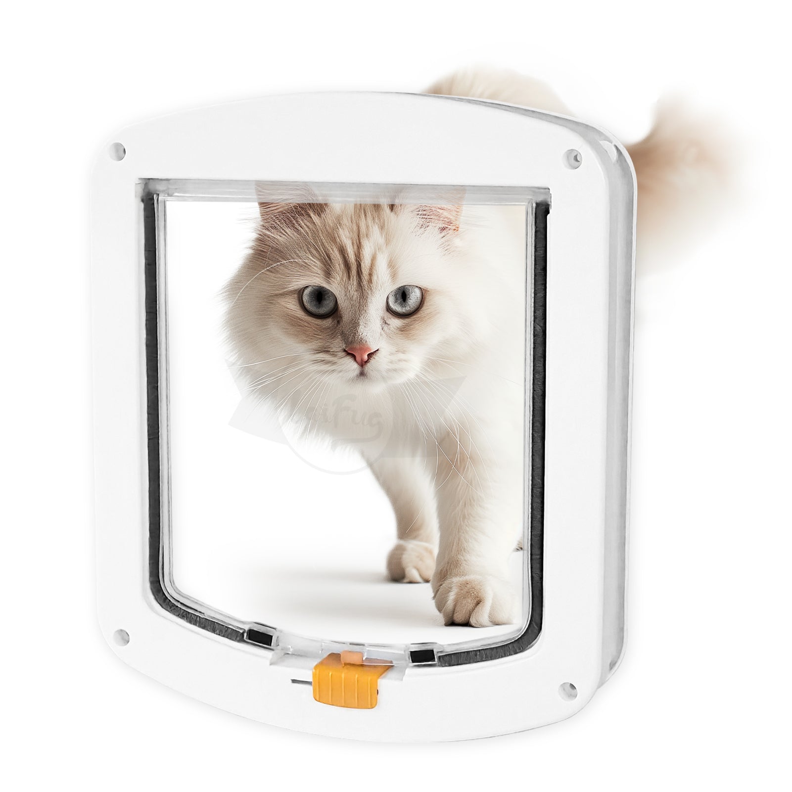 Laifug 4-Way Locking Cat Door – Weatherproof & Silent Flap