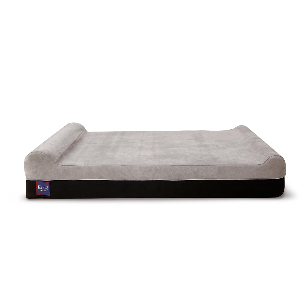 Laifug 422 Orthopedic Dog Bed with Bolster Support (Single & Double Pillow Options)