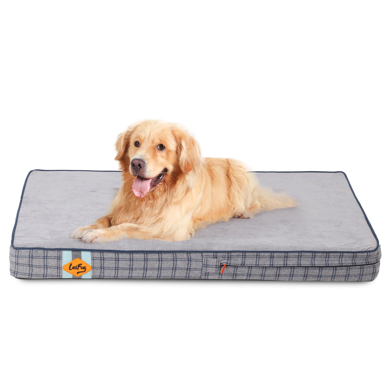 LaiFug 318 Flat Orthopedic Memory Foam Dog Bed
