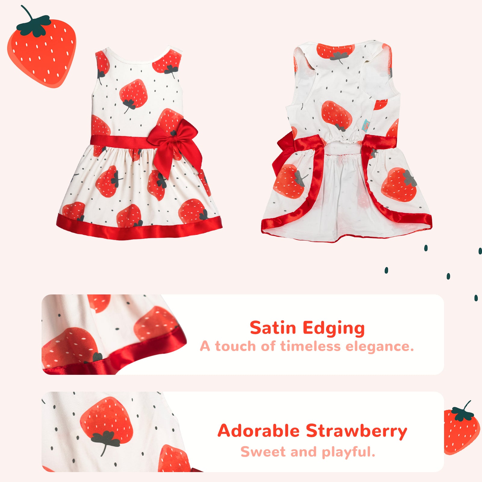 Laifug Dog Dress Puppy Print Princess Dog Dress Cute Party Wear