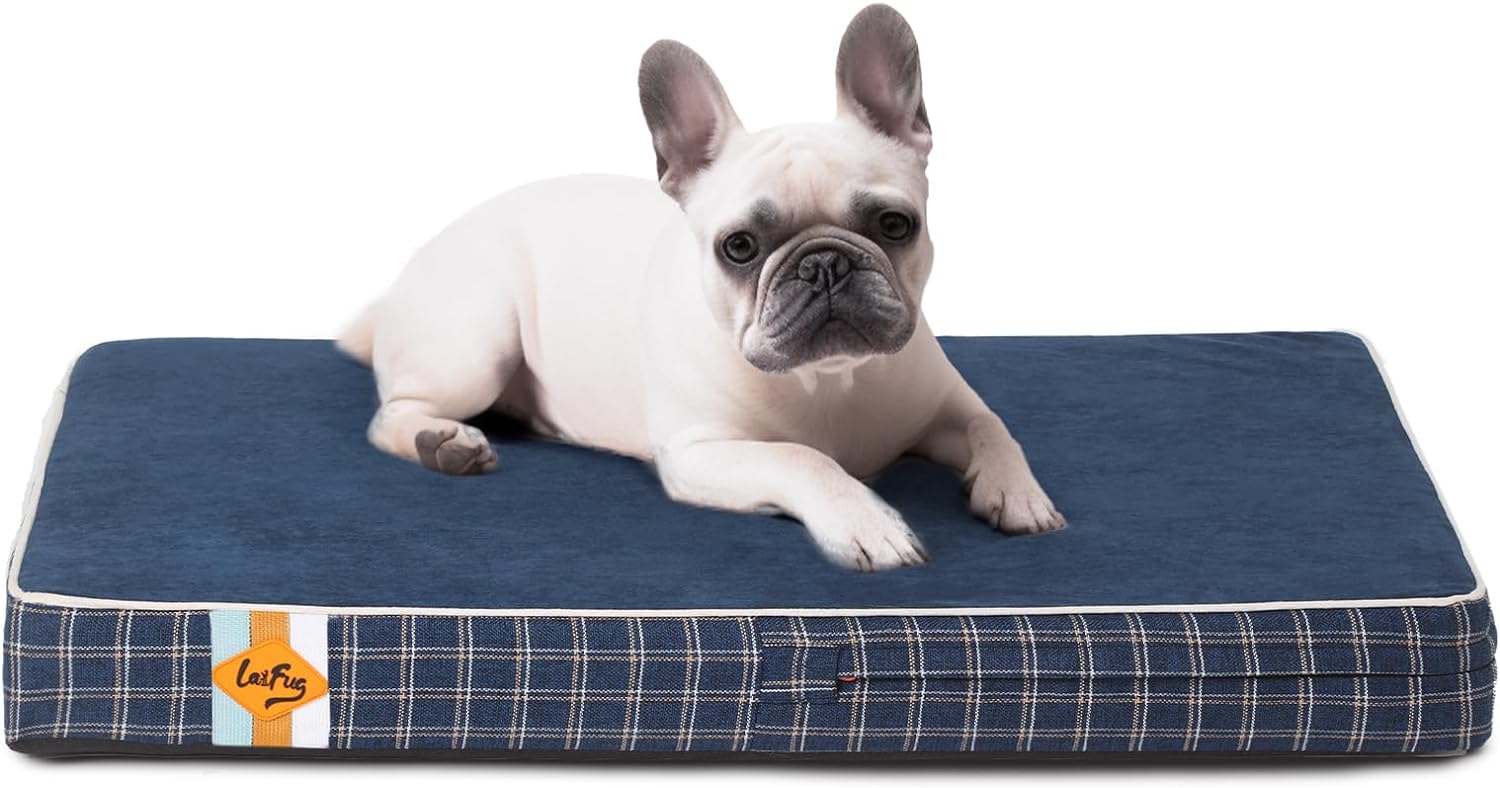LaiFug 318 Flat Orthopedic Memory Foam Dog Bed