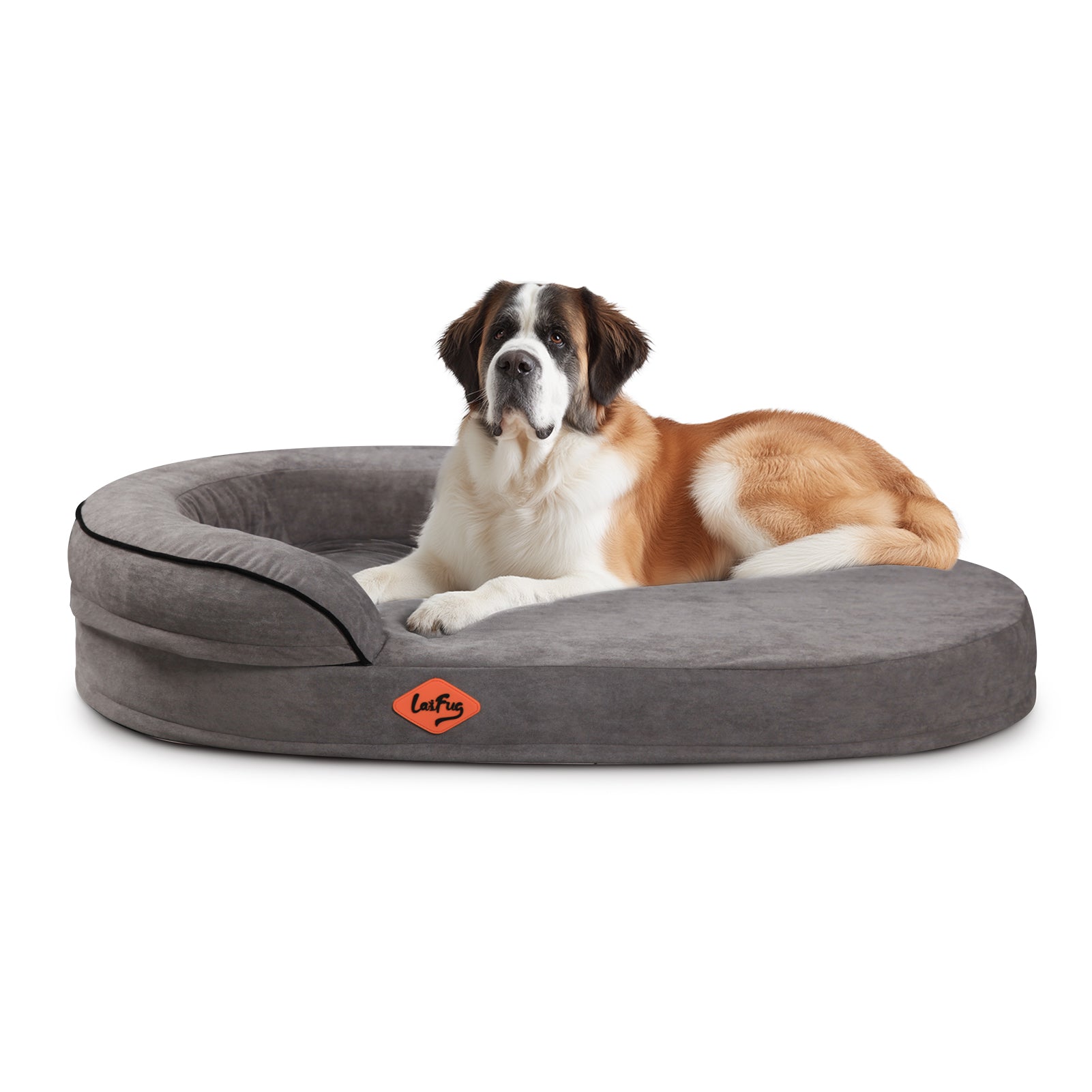 LaiFug Waterproof Liner Oval Dog Bed Cover 53''x35.5''x12''