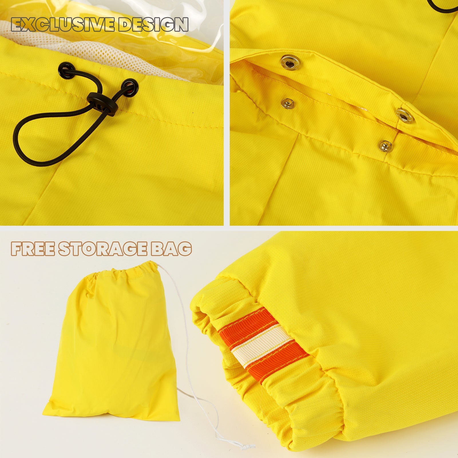 Laifug Dog Raincoat, Four - Legged Dog Rain Jacket - LaiFug