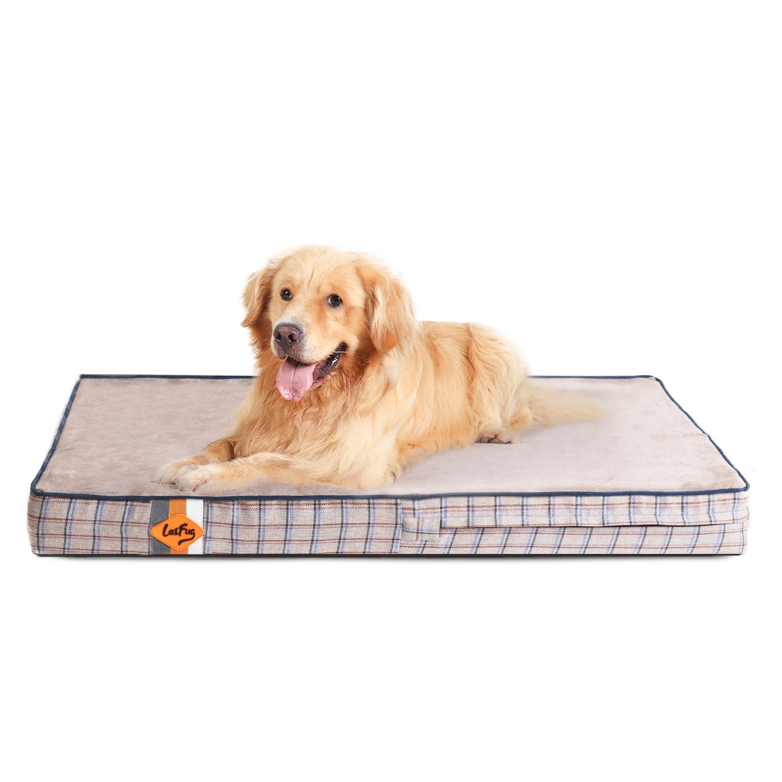LaiFug 318 Flat Orthopedic Memory Foam Dog Bed