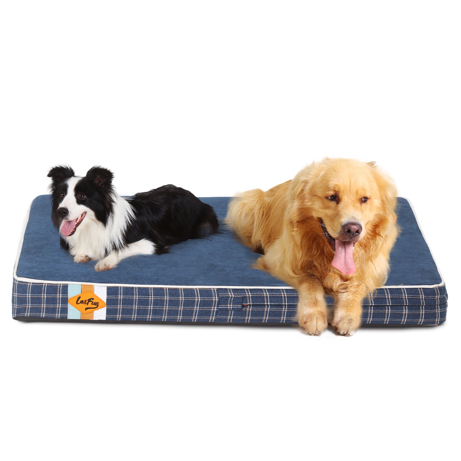 LaiFug 318 Flat Orthopedic Memory Foam Dog Bed