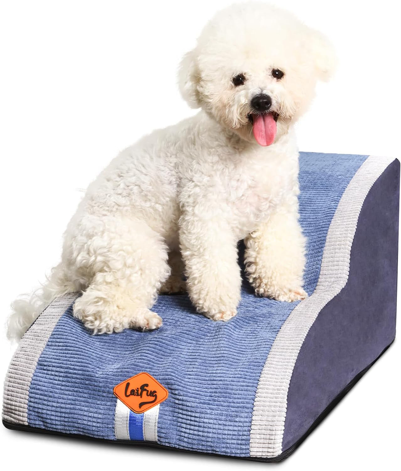 Laifug 2-4 Step Pet Stairs – Orthopedic Joint Support & Non-Slip