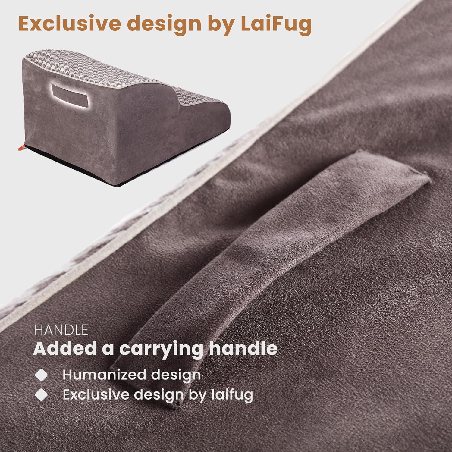 Laifug 2-4 Step Pet Stairs – Orthopedic Joint Support & Non-Slip