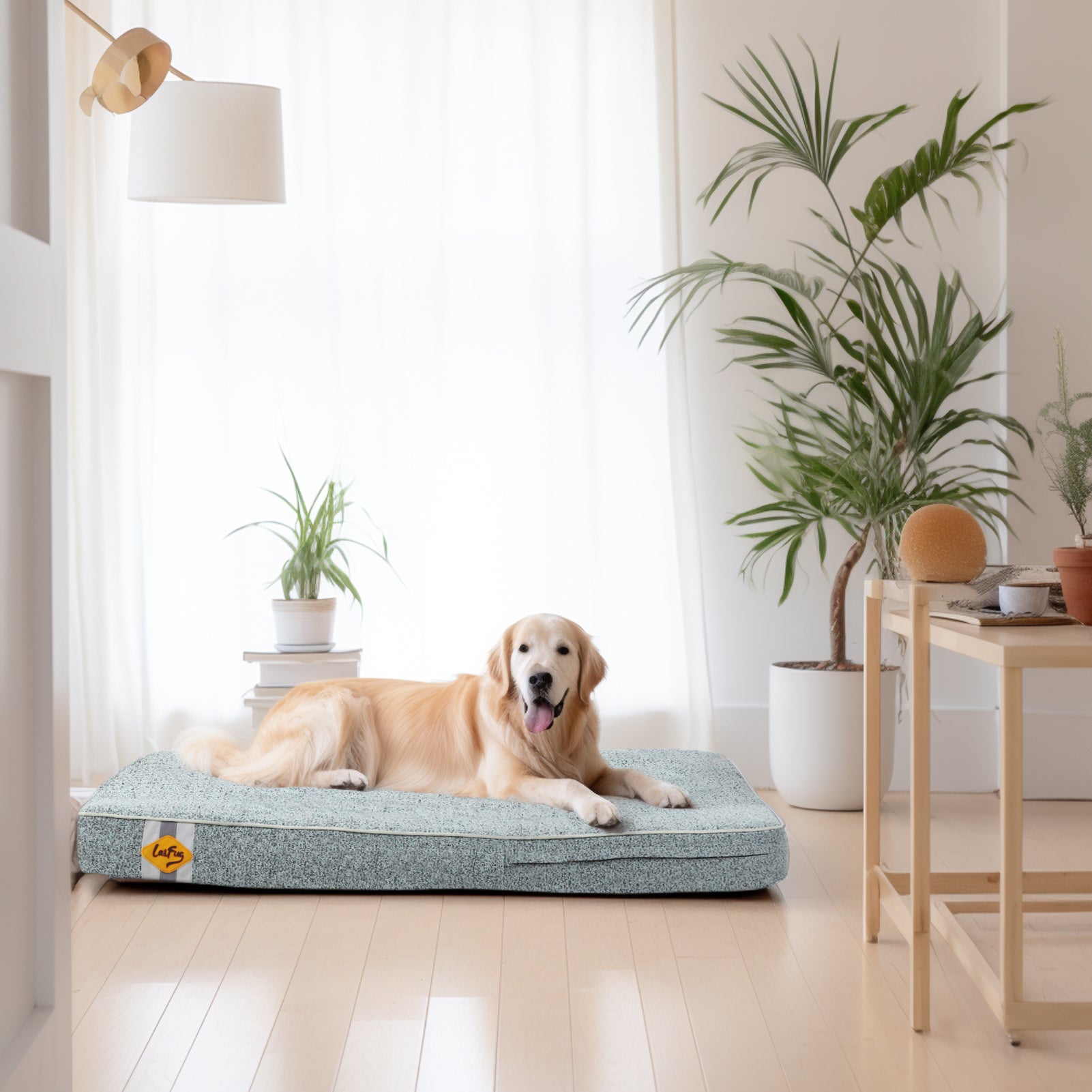 LaiFug 318 Flat Orthopedic Memory Foam Dog Bed