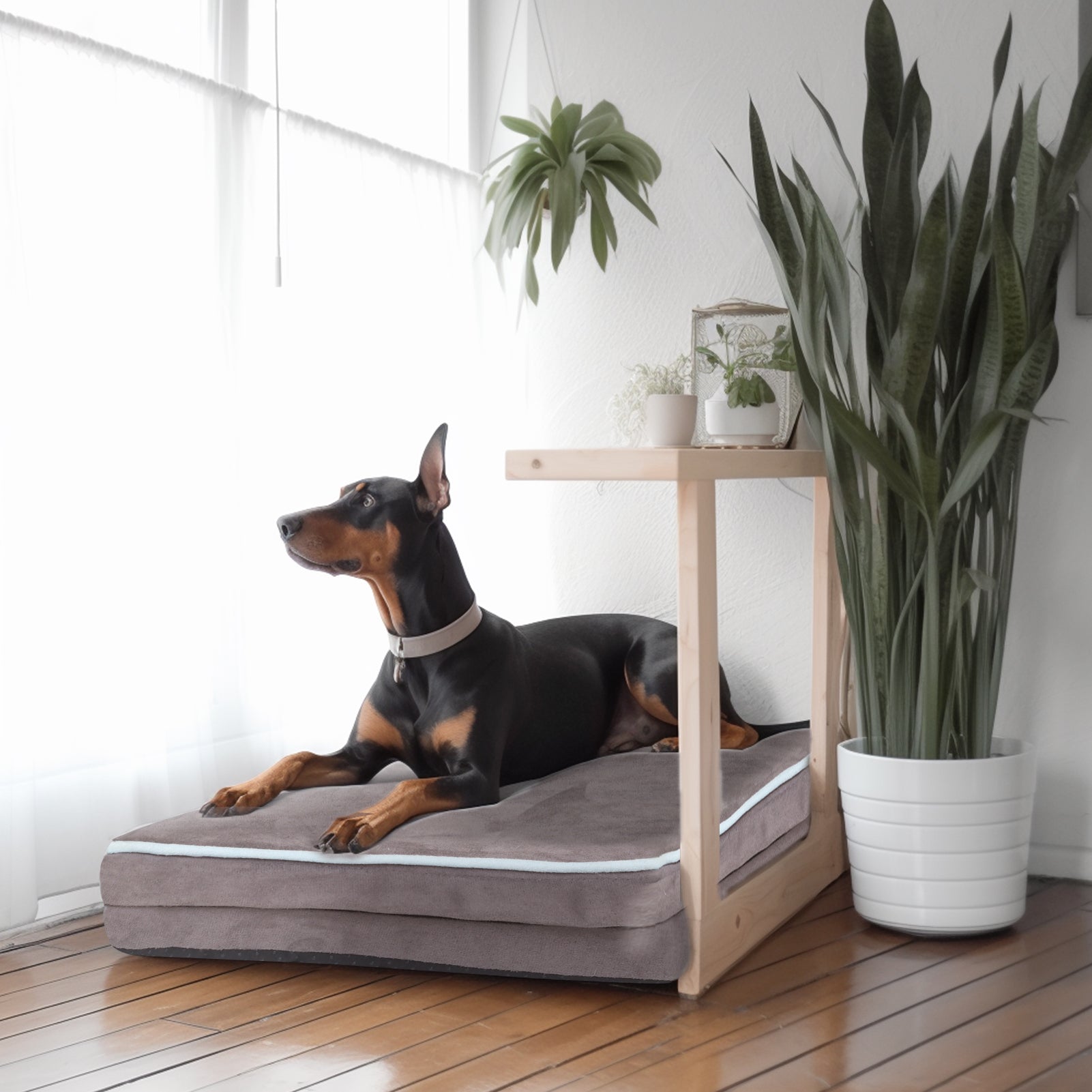 LaiFug 318 Flat Orthopedic Memory Foam Dog Bed