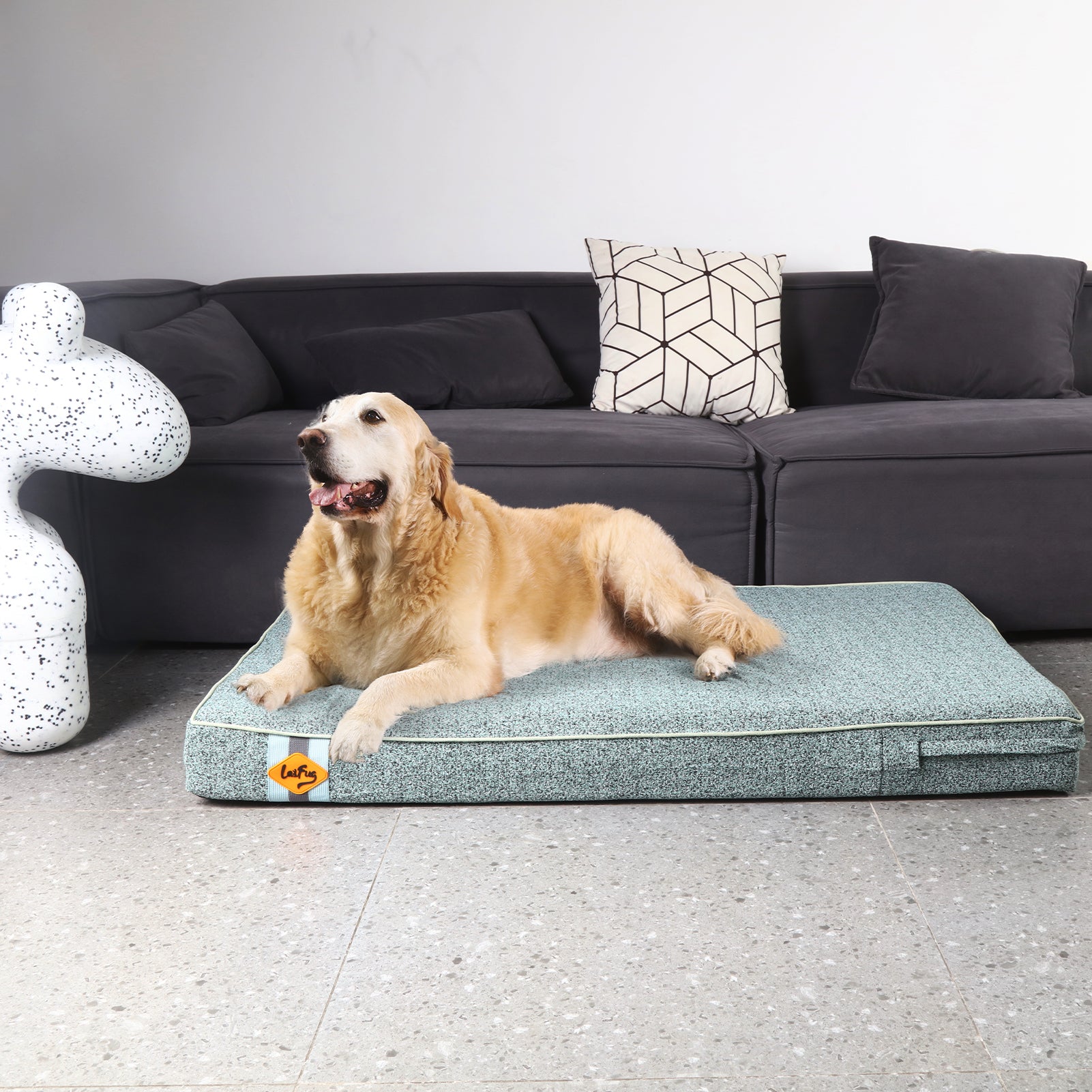 LaiFug 318 Flat Orthopedic Memory Foam Dog Bed