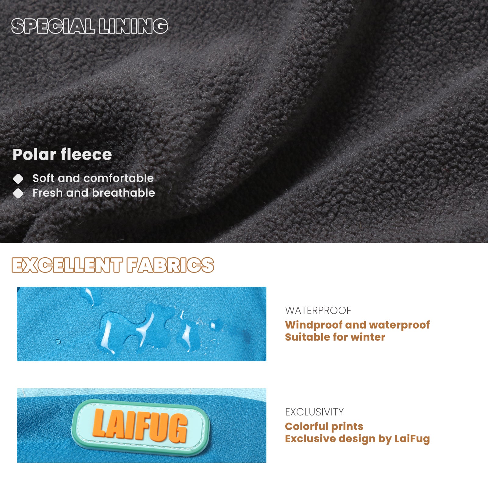 LaiFug Gray Red & Gray Blue Stand Collar Two Legs Dog Winter Coat