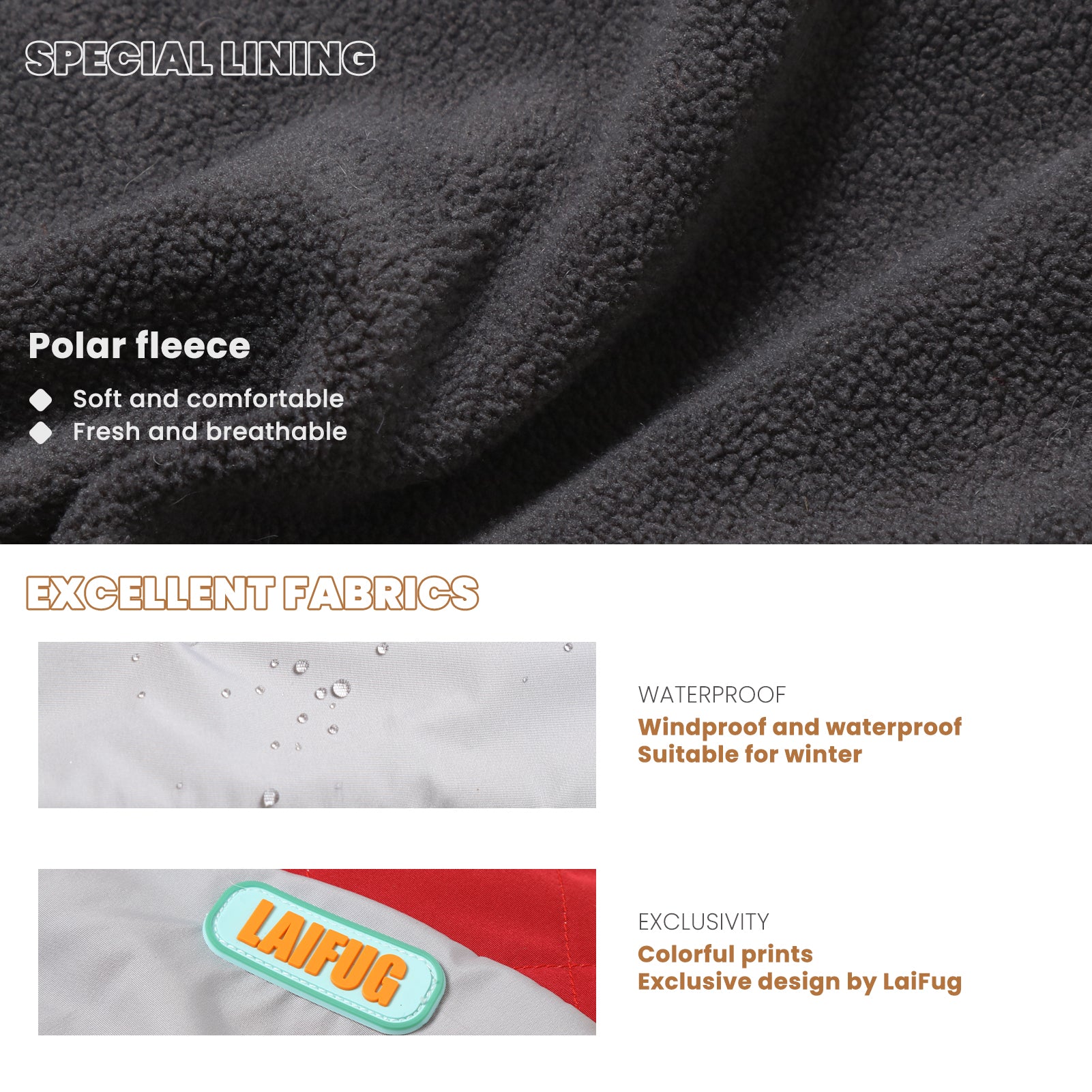 LaiFug Gray Red & Gray Blue Stand Collar Two Legs Dog Winter Coat