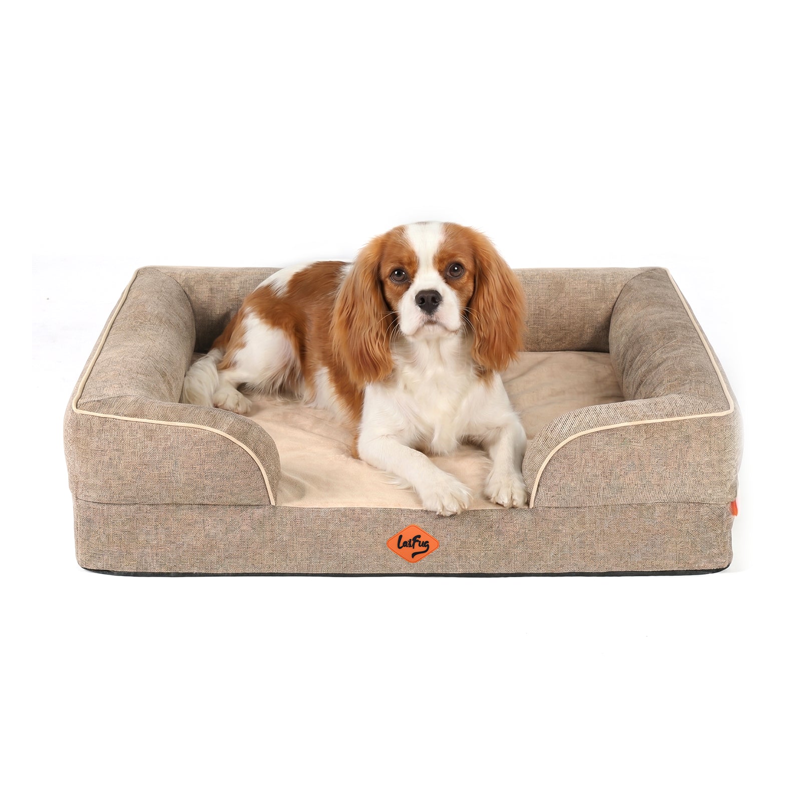 LaiFug Orthopedic Memory Foam Dog Sofa – Premium Bolster Bed
