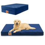 Laifug 235 Foldable Waterproof Dog Bed | 3.0"/3.5" Eggcrate Foam | Portable Travel Bed for Indoor Outdoor