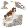 Laifug 3-5 Step Pet Dog Stairs Ramp | 2-in-1 Adjustable Foam Steps | 35D High Density Foam | Anti-Slip Base | Removable Washable Cover