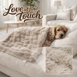 Laifug Premium Fluffy Dog Blanket | Imitation Rabbit Fur | Waterproof Lining | Warm & Furniture Protector | Machine Washable