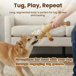 Laifug Strong Bull Squeaky Dog Toy | Durable Non-Toxic Fiber | Teeth Cleaning Chew Toy | Interactive Squeaky Design | Indoor Outdoor Play
