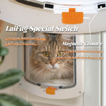 Laifug 4-Way Locking Cat Door – Weatherproof & Silent Flap