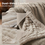 Laifug Premium Fluffy Dog Blanket | Imitation Rabbit Fur | Waterproof Lining | Warm & Furniture Protector | Machine Washable