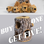 LaiFug Hidden Squirrel Plush Dog Toy – Interactive Hide and Seek Puzzle