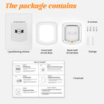 Laifug 4-Way Locking Cat Door – Weatherproof & Silent Flap