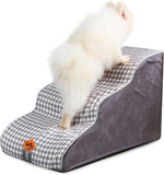 Laifug 2-4 Step Pet Stairs – Orthopedic Joint Support & Non-Slip