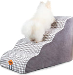 Laifug 2-4 Step Pet Stairs – Orthopedic Joint Support & Non-Slip