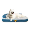 Laifug 220 Two-Sided Dog Bed | 5" Pillow Orthopedic Memory Foam | Waterproof Removable Cover