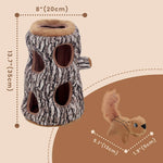 LaiFug Hidden Squirrel Plush Dog Toy – Interactive Hide and Seek Puzzle