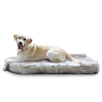 LaiFug 360  Memory Foam Dog Bed – Jumbo Faux Fur Pet Lounger