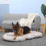 LaiFug 360  Memory Foam Dog Bed – Jumbo Faux Fur Pet Lounger