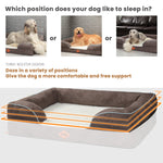 LaiFug Orthopedic Memory Foam Dog Sofa – Premium Bolster Bed