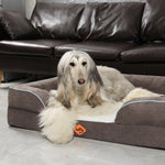 LaiFug Orthopedic Memory Foam Dog Sofa – Premium Bolster Bed
