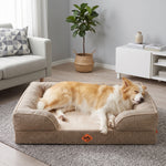 LaiFug Orthopedic Memory Foam Dog Sofa – Premium Bolster Bed