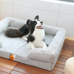 LaiFug Orthopedic Memory Foam Dog Sofa – Premium Bolster Bed