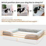 LaiFug Orthopedic Memory Foam Dog Sofa – Premium Bolster Bed