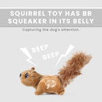 LaiFug Hidden Squirrel Plush Dog Toy – Interactive Hide and Seek Puzzle