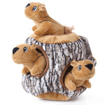 LaiFug Hidden Squirrel Plush Dog Toy – Interactive Hide and Seek Puzzle