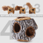 LaiFug Hidden Squirrel Plush Dog Toy – Interactive Hide and Seek Puzzle